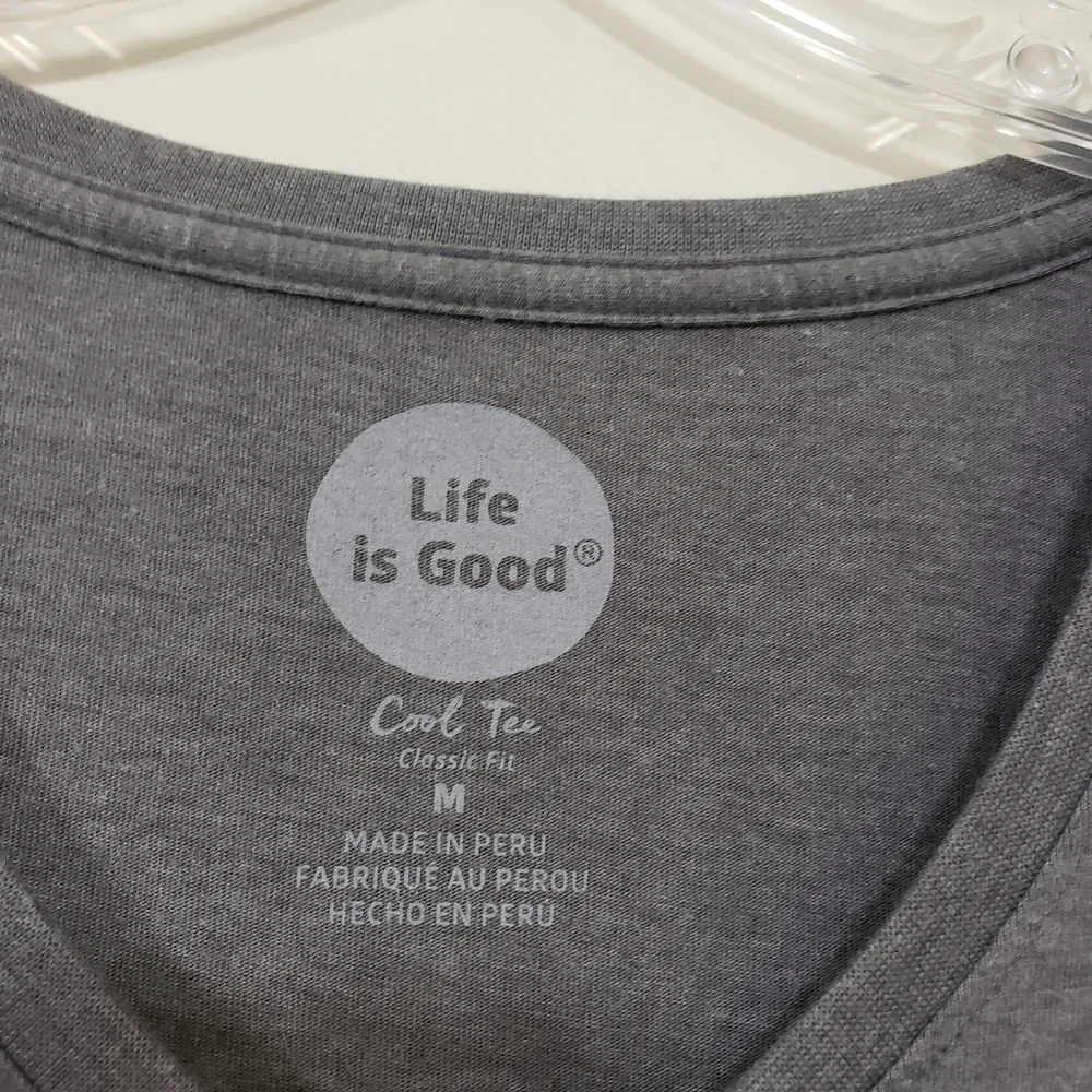 Life is good Michigan State Spartans v-neck graphic t-shirt woman's size medium - Picture 4 of 7